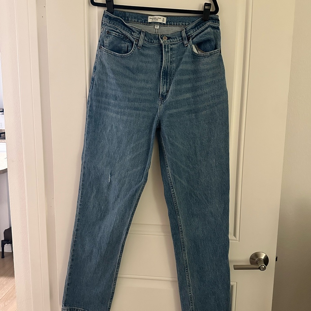 Abercrombie & Fitch Light Blue Ultra High Rise Jeans